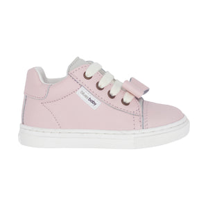 Open image in slideshow, &quot;Eve&quot; Girls&#39; Pink Lace Up Trainer With Bow
