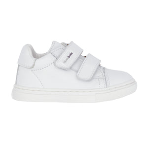 Open image in slideshow, &quot;Luke&quot; Boys White Velcro Trainer
